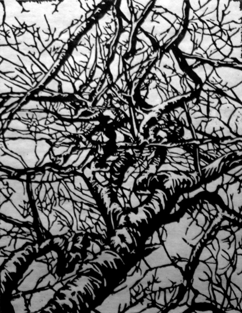 Tree (Linocut) | Elizabeth Polfus - ArtistElizabeth Polfus – Artist